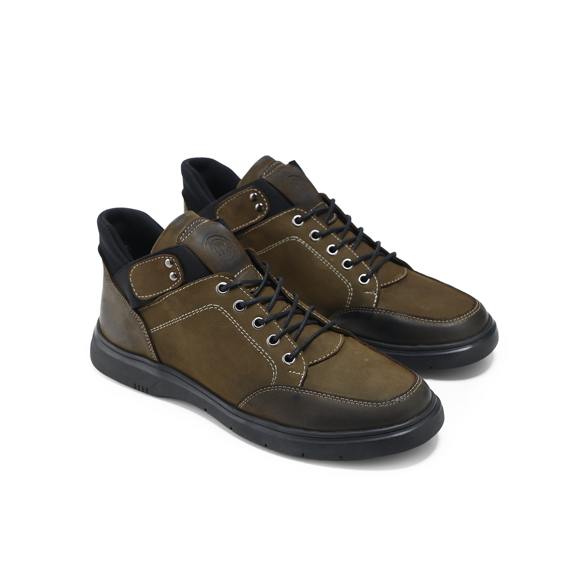 "Natural Leather Sneakers in Brown"105