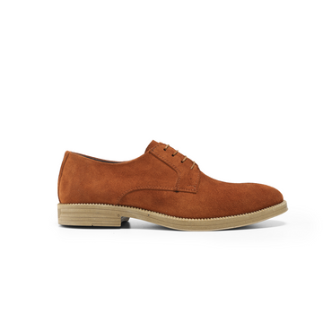 "Natural Leather Shoes in Havana Brown"